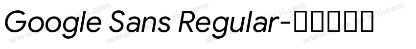 Google Sans Regular字体转换